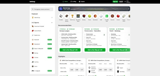 Betway Sport Betting